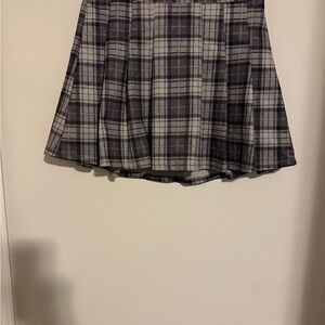 Plaid Gray Women's Skirt